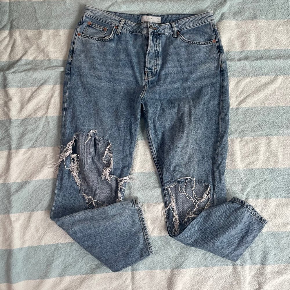 Topshop Hayden Distressed Ripped Jeans